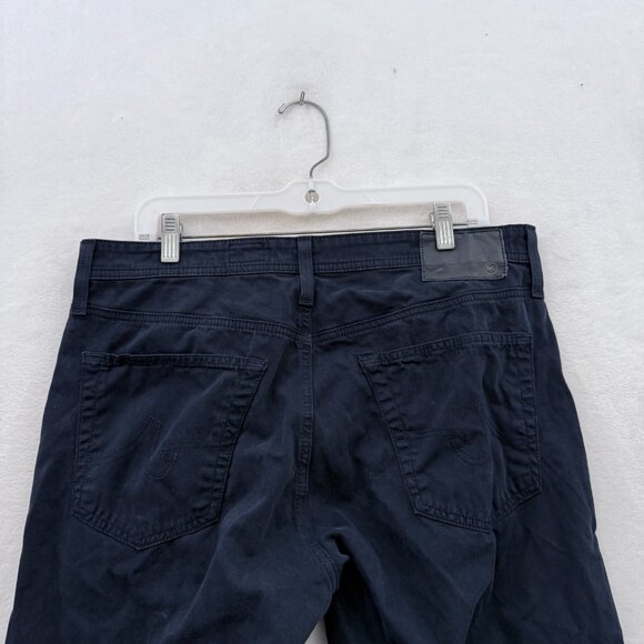 AG Adriano Goldschmied The Everett Pants Mens 33x32 (34x29) Black Slim Straight - Picture 13 of 14